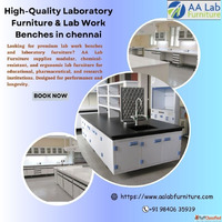 High-Quality Laboratory Furniture Lab Work Benches in chenna...
