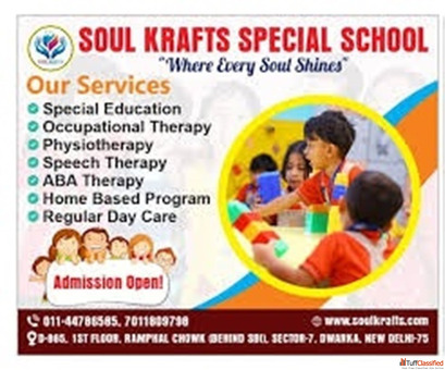 ADMISSIONS OPEN - SOULKRAFTS SPECIAL SCHOOL Dwarka Sector 7