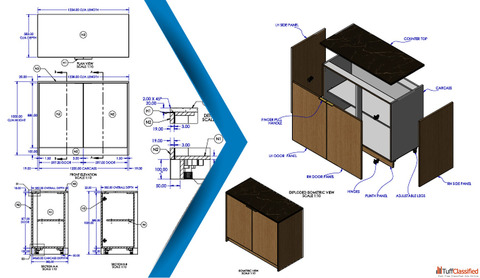 Millwork Shop Drawings Outsource Joinery Drafting Services