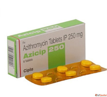 Azicip 250 Tablet - Azithromycin 250mg Anti Infectives Table...