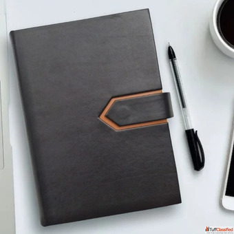 Personalised Leather Diary with Closure