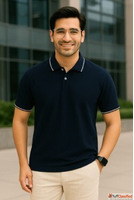 Formal T Shirt for Men Smart Office Wear Alternative