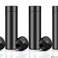 Black Temperature Display Bottles