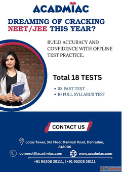 Acadmiacs Offline Test Series for NEETJEE Entrance Exam