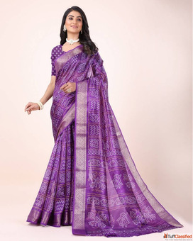 Buy Trendy Purple Saree Online at Best Discount