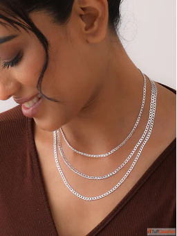 Buy Pure Silver Chain and Silver Necklace Collection