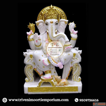 Designer Marble Ganesh Moorti Available Now