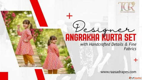 Angrakha Kurta Set with Classic Traditional Elegance