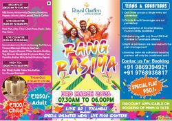 Rang Rasiya Royale Celebrate Holi at Royal Garden Resort