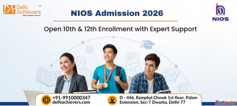 NIOS Admission 2026 - Open 10th 12th Enrollment with Expert Support Delhi Achievers