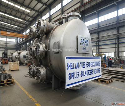 Shell and Tube Heat Exchanger Supplier Near You - ASME Certified Bulk Orders Welcome