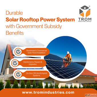 Durable Solar Rooftop Power System with Government Subsidy Benefits