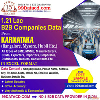 1.21 Lac Karnataka B2B Companies Data