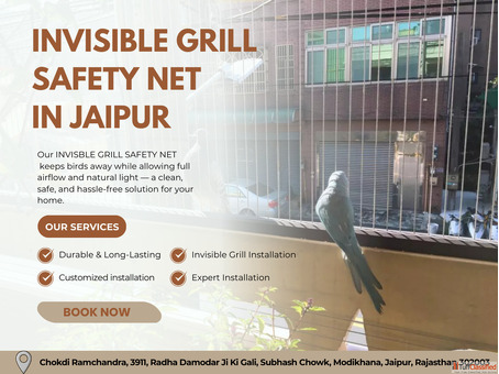 Affordable Invisible Grill Safety Net in Jaipur