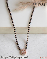 Buy Pear Single Stone Mangalsutra Online from Zillybuy