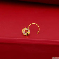 Buy Stunning Gold Nose Pins Online Satva Gold Limited