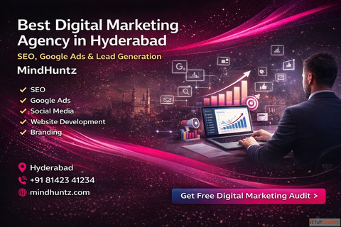 Best Digital Marketing Agency in Hyderabad - SEO Google Ads Lead Generation MindHuntz