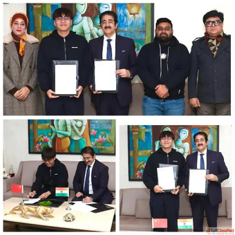 AAFT University Signs MoU with Hollyland China Electronics Technology Corporation Limited at Marwah 