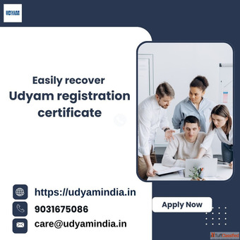 Easily recover udyam registration certificate