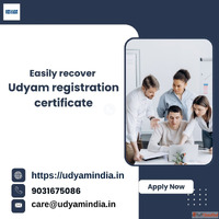 Easily recover udyam registration certificate