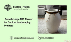 Durable Large FRP Planter for Outdoor Landscaping Projects
