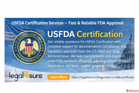 USFDA Certification Services - Fast Reliable FDA Approval Assistance