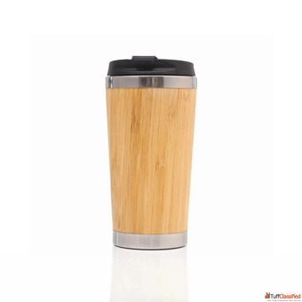 Bamboo Mugs With Flip Lid