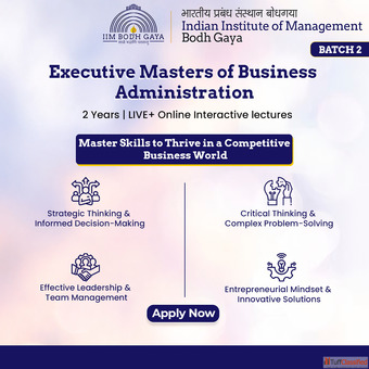 IIM Executive MBA Online - 2 Years Apply Now