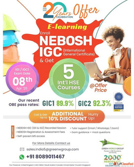 NEBOSH IGC Course E-Learning Kochi