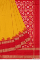 Buy Yellow Saree for Haldi Contrast Blouse Mavuris