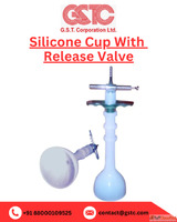 High-tech silicone cup with a valve for release
