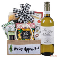 White Wine Gift Basket - A Crisp Thoughtful Gift