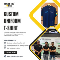 Custom Uniform T-Shirt Manufacturer in India - Bulk Corporat...