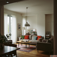 Living Room Design with 3D Tiles Interior Design in Pune