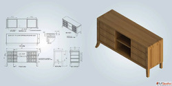 Woodwork CAD Drafting Services for Furniture Manufacturer