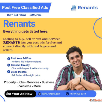 Renants USA - Indian Classifieds Rentals Jobs Local Services Platform