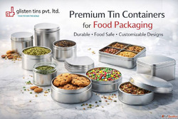 Top tin containers for food packaging manufacturer in India
