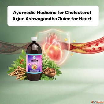 Ayurvedic Medicine for Cholesterol Arjun Ashwagandha Juice for Heart