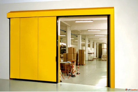 Fire Rated Automatic Sliding Doors for Commercial Industrial Buildings