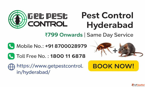 Pest Control Hyderabad 799 Onwards Same Day Service - Get Pest Control