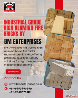 Industrial Grade High Alumina Fire Bricks by BM Enterprises