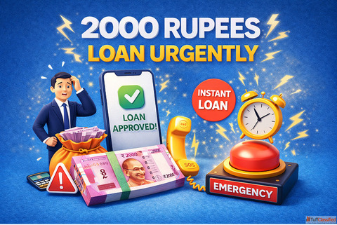 Get 2000 Rupees Loan Urgently with Fast Approval