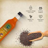 Organic Mustard Oil - Pure Cold-Pressed Healthy Choice by Gi...