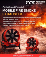 Portable and Powerful Mobile Fire Smoke Exhauster by TCS Fir...