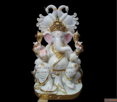 Premium Quality Marble Ganesh Statue for Your Home and Temple