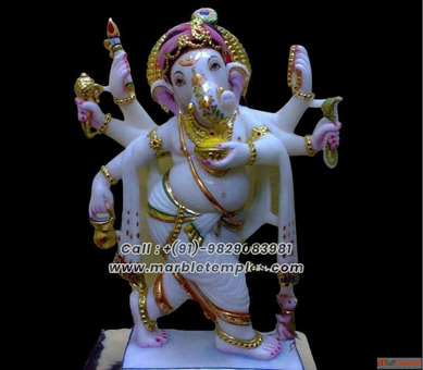 Premium Quality Marble Ganesh Statue for Your Home and Temple