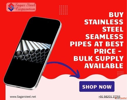 Buy Stainless Steel Seamless Pipes at Best Price - Bulk Supply Available