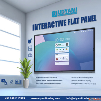 Interactive Flat Panel For Education In Indore MP Udyami Trading and Manufacturing