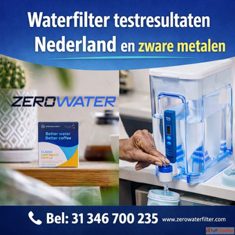 Waterfilter testresultaten Nederland en zware metalen