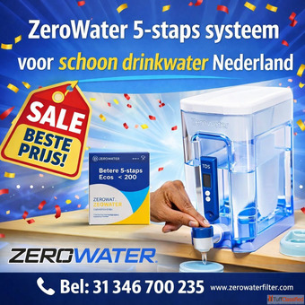 ZeroWater 5-staps systeem voor schoon drinkwater Nederland
